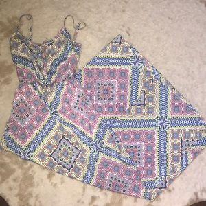 Print maxi dress